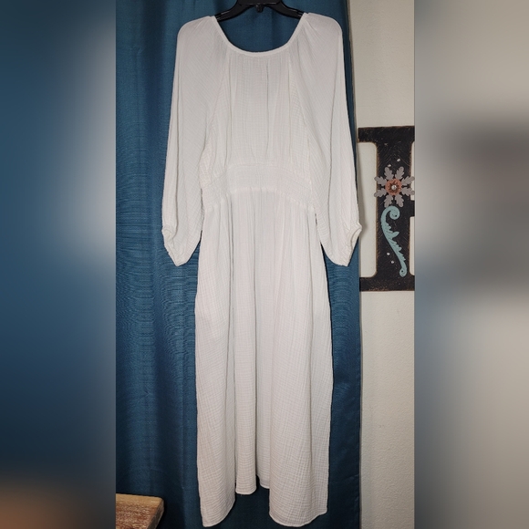 J. Crew Midi Peasant Gauze Dress - Picture 10 of 12